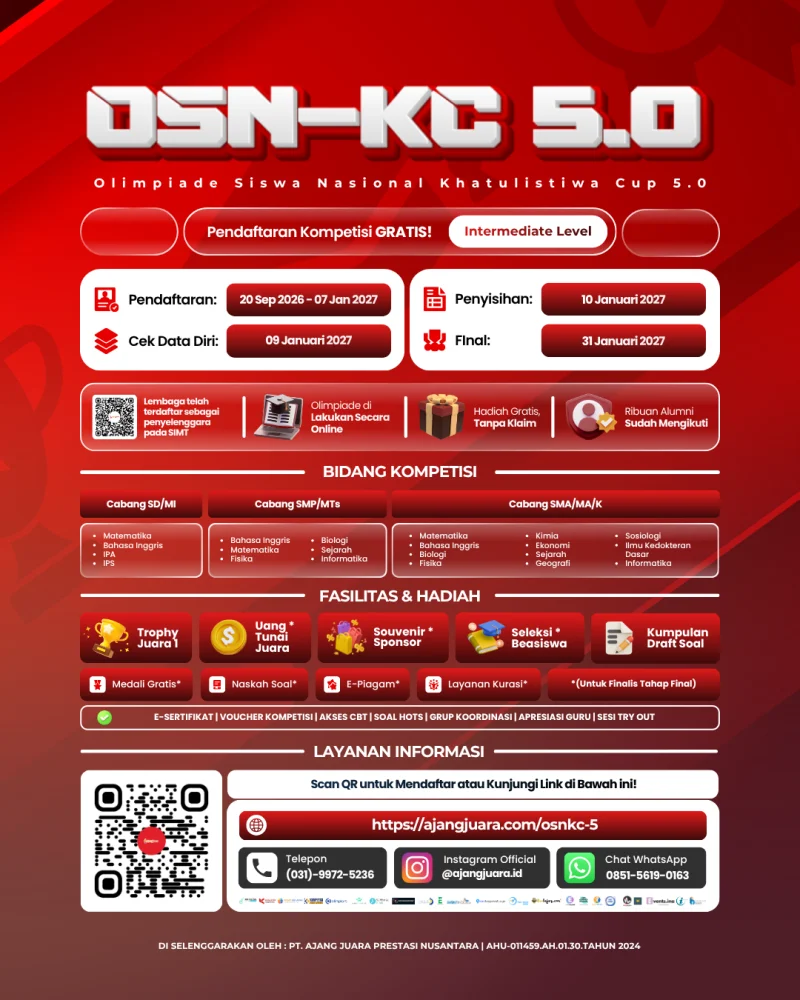 OLIMPIADE SISWA NASIONAL KHATULISTIWA CUP 5.0